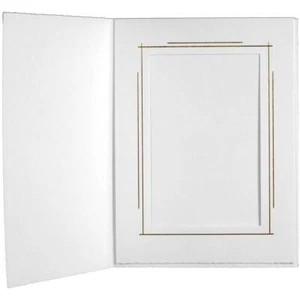 WEDDING 4X6 PICTURE FOLDER FRAME (WHITE FRAME 50 PACK) - WHITEHOUSE / CARDSTOCK - Picture 1 of 3