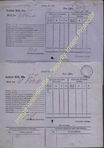 1885 TASMANIA - Post Office Letter Bills SPRING HILL & OATLANDS cancellations - Picture 1 of 1