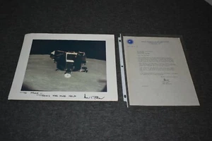 APOLLO 12 NASA ASTRONAUT (ALAN L. BEAN) SIGNED/AUTOGRAPH PICTURE+LETTER- UNIQUE - Picture 1 of 8