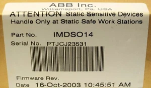 Módulo de salida analógica ABB IMDS014 SYMPHONY sellado - Imagen 1 de 3