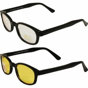 Pacific Coast Original KD's Biker Sunglasses 2-pack Clear and Yellow Lenses - Picture 1 of 3