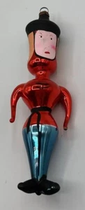 De carlini Style Soldier Mercury glass Christmas Ornament 6" Tall #1 - Picture 1 of 10