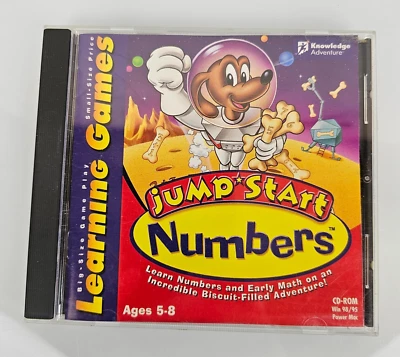 Jump Start Numbers CD ROM Math Skills Learning Games Age 5-8 Homeschool Kids Vtg - Image 1 of 3