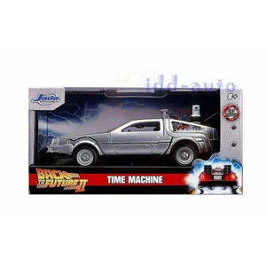 JADA BACK TO THE FUTURE 2 TIME MACHINE DMC DELOREAN 1/32 DIECAST SILVER 30541  - Imagen 1 de 7