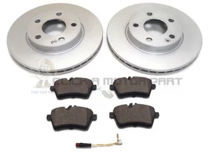 MERCEDES B CLASS B150 B160 B170 B180 05-11 FRONT 2 BRAKE DISCS & PADS & SENSOR - Picture 1 of 1