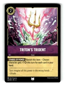 Disney Lorcana Ursula's Return 66/204 UC EN4 Triton's Trident - Picture 1 of 4