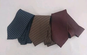 Kai Long Men's Neck Ties Lot Of 3 100% Silk Handmade - Picture 1 of 4