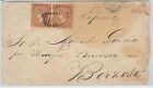 58401 - SPAIN : ANTILLAS  - POSTAL HISTORY: 10 Cemts (2) on COVER to SPAIN 1869