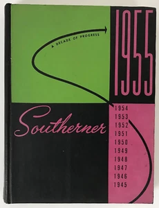 1955 Mississippi Southerner College Yearbook MISS ROTUNDA 1950s Fashions 50s MS - Imagen 1 de 10