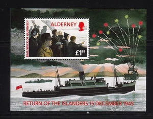 102829/ Alderney 1995 - Bl. 1 - Rückkehr der Inselbewohner - ** - M€ 6,50 - Picture 1 of 1