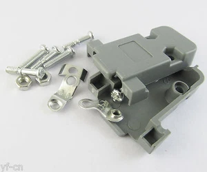 50sets Grey D-Sub DB9 9Pin Plastic Hood Cover for 9 Pin 15 Pin D-Sub Connector - Picture 1 of 6