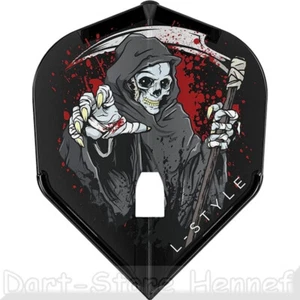 3 Dart Flights L-STYLE "ADAM STELLA", L1, schwarz - Picture 1 of 2