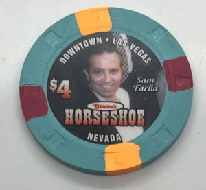 Binion’s Horseshoe Las Vegas Nevada $4 casino chip Sam Farha H&C 2004 - Bild 1 von 4