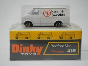 Dinky Toys Bedford Van MJ Hire Service Speedwheels 410 - Picture 1 of 9