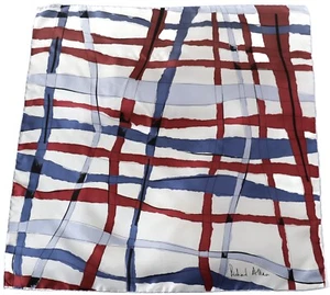 Richard Allan Vintage Silk Scarf - Op Art / Brushstroke Art - Medium - Imagen 1 de 6