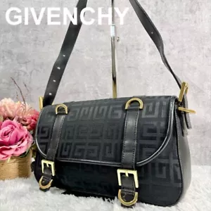 GIVENCHY Schultertasche Crossbody 4G Leder Canvas schwarz echt - Bild 1 von 17