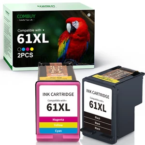 Tinta negra/color 2 UNG 61XL para Envy 4500 5530, Deskjet 1000 1012, Officejet 4630 - Imagen 1 de 8