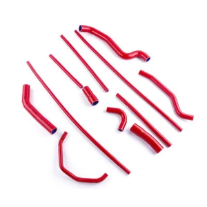 SILICONE RADIATOR COOLANT HOSE RED For YAMAHA FZ1 FAZER 2006-2011 07 08 09 10 - Picture 1 of 9