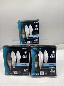 9 X Ecosmart Filament LED Light Bulb DAYLIGHT 2200K 60W Equivalent (B7 - Picture 1 of 16
