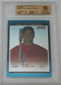 2002 Bowman Chrome Draft RC DALLAS McPHERSON Angels Rookie BGS 10 PRISTINE 1/1 - Picture 1 of 1