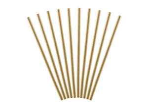 Papierstrohhalme 19,5cm Kraftpapier 10er Set biologisch abbaubar Trinkhalme Einw - Bild 1 von 3