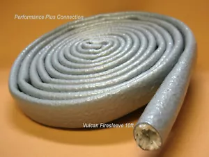 Vulcan Silver Silicone Covered Fire Sleeve 4AN 1/4" ID Sold Per Foot (304.8mm) - Foto 1 di 2