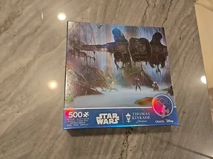 Star Wars Kinkade Disney fare o non provare, non c'è 500 puzzle nuovo Ceaco Yoda - Foto 1 di 6