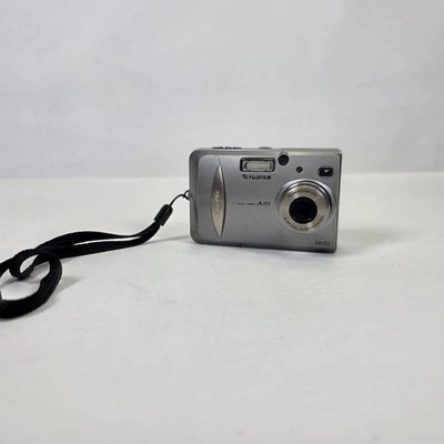Fujifilm FinePix A203 2.0MP Compact Digital Camera Silver Tested - Image 1 of 4