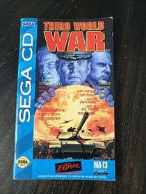 Sega CD Manual Only Third World War W/Reg Card