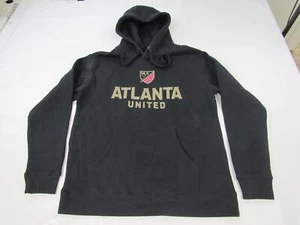 New Atlanta United FC Mens Size L Large Black Hoodie w/ Distressed Print - Picture 1 of 3
