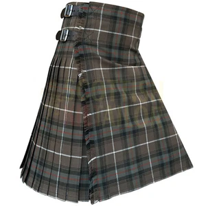 Clan MacDonald of The Isles Hunting Weathered Tartan Kilt 8yard Traditional Kilt - Picture 1 of 7