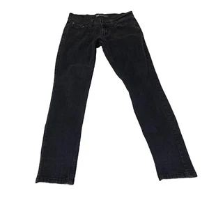 Levis 524 Jeans Girls 5 S/C Black Too Superlow Stretch Skinny 28x28.5 Actual - Picture 1 of 13