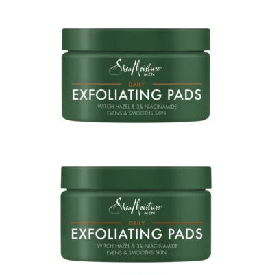 SHEA MOISTURE TWIN PACK! Exfoliating & Smoothing Face Pads Witch Hazel-60 Ct-NEW - Image 1 of 4