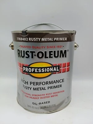 Imprimación de pintura de metal oxidado rojo/marrón RustOleum de 1 galón 7769-402 abollada Foto 1 de 4