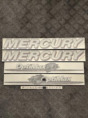 Nuevo de Lote Antiguo Fabricante Original NLA 2006-12 Mercury Marine Quicksilver Optimax Globe DFI Juego de Calcomanías (5 piezas) Foto 1 de 4