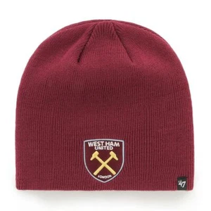 Gorro West Ham United FC Calavera Tejido Rojo Cardenal 47 Marca - Imagen 1 de 2