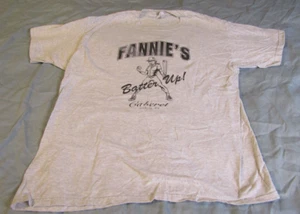 Vintage "FANNIE'S" of Atlanta ,T-Shirt XL Gray 80s/90s Nude Strip Club Bar - Picture 1 of 9