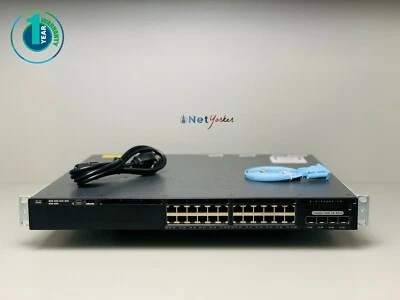 Cisco WS-C3650-24TS-L 24 Port Gigabit 3650 Switch - SAME DAY SHIPPING - Image 1 of 4