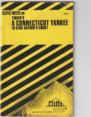 MARK TWAIN'S A CONNECTICUT YANKEE Cliffs Notes Paperback 1982 - Image 1 of 3
