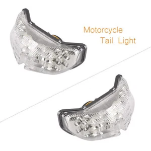 Luz trasera LED lámpara de señal de giro integrada para Yamaha FZ1 FZ8 2006-2012 07 transparente - Imagen 1 de 6