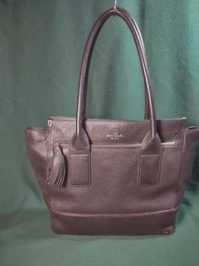 KATE SPADE Black leather Southport Ave classic Medium Tote - Very Nice - Picture 1 of 8