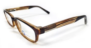 NEW MODERN OPTICAL HECTOR CRYSTAL BROWN EYEGLASSES FRAMES RX 51-18-140 MENS - Picture 1 of 6