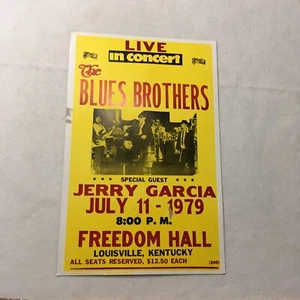 vintage blues brothers Jerry Garcia Concert Poster 1979 Grateful Dead kentucky - Picture 1 of 8