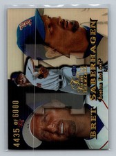 1999 Flair Showcase Bret Saberhagen /6000 Flair Showcase Row 1 Boston Red Sox