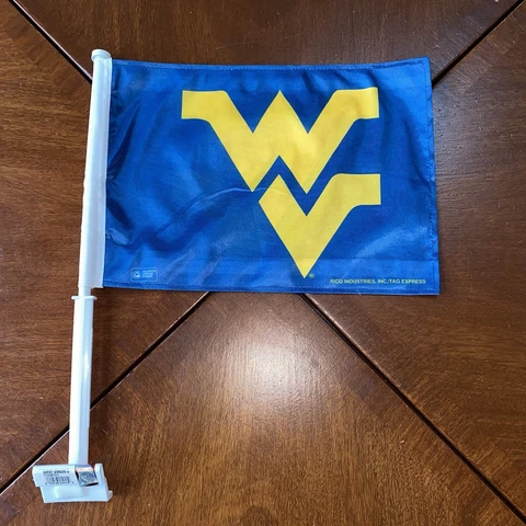 West Virginia Mountaineers 11X14 Window Mount 2-Sided Car Flag Cover