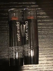 Lápiz labial 2 Wet n Wild acabado de seda, Java 532E, 0,13 oz nuevo sellado - Imagen 1 de 2