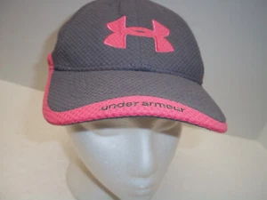 Under Armour Women's Baseball Trucker Hat Adjustable Pink Gray - Picture 1 of 5