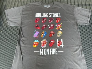 The Rolling Stones World Tour  T-shirt On Fire 2014 - Vintage XXL - Bild 1 von 4
