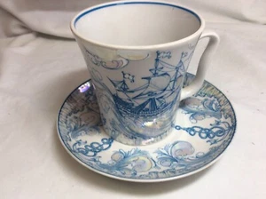 Imperial Lomonosov Porcelain Cup and Saucer Made in Russia - Picture 1 of 9