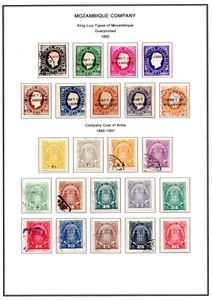 PORTUGAL MOZAMBIQUE COMPANY 1892-1931 A COMPREHENSIVE COLLECTION OF 250 STAMPS - Picture 1 of 18